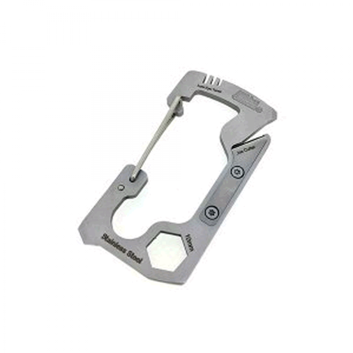 Abu Garcia MULTI TOOL CARABINER W36mm x H70mm SILVER