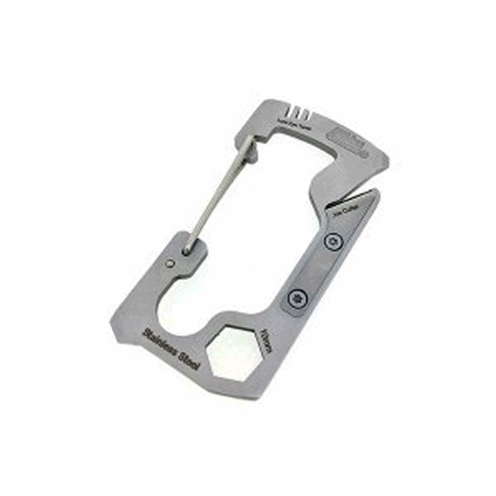 Abu Garcia MULTI TOOL CARABINER W36mm x H70mm SILVER