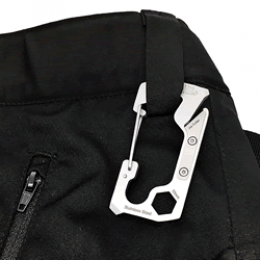 Abu Garcia MULTI TOOL CARABINER W36mm x H70mm BLACK