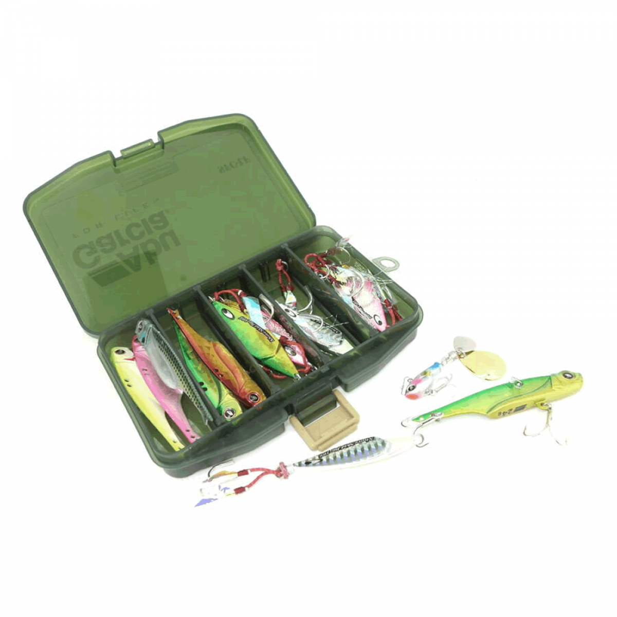 Abu Garcia ABU COMPACT LURE CASE SFC LF W.14.6cm x D.10.3cm x H.2.3cm OLIVE