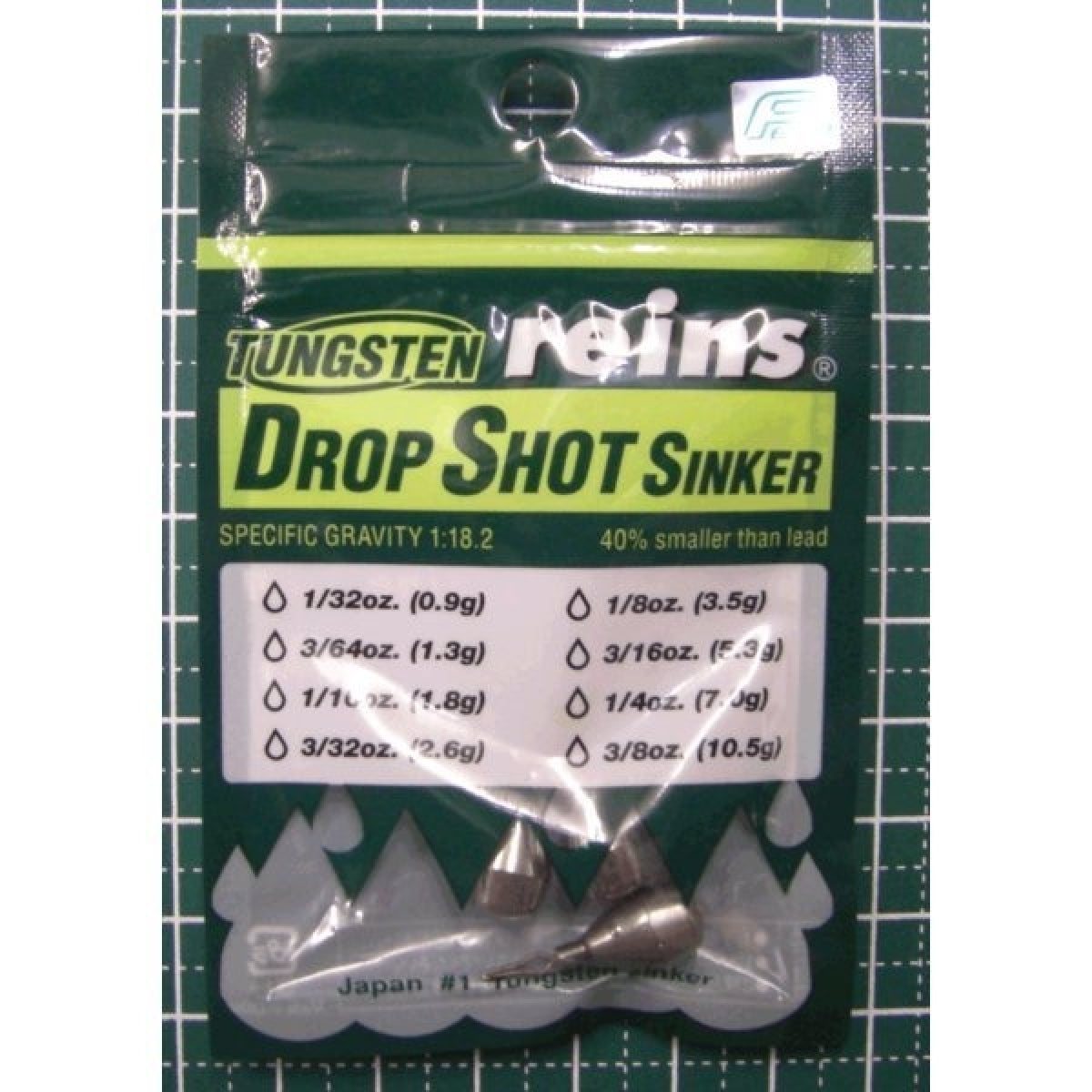 reins TG DOWN SHOT SINKER 1/4oz (3pce/pack)