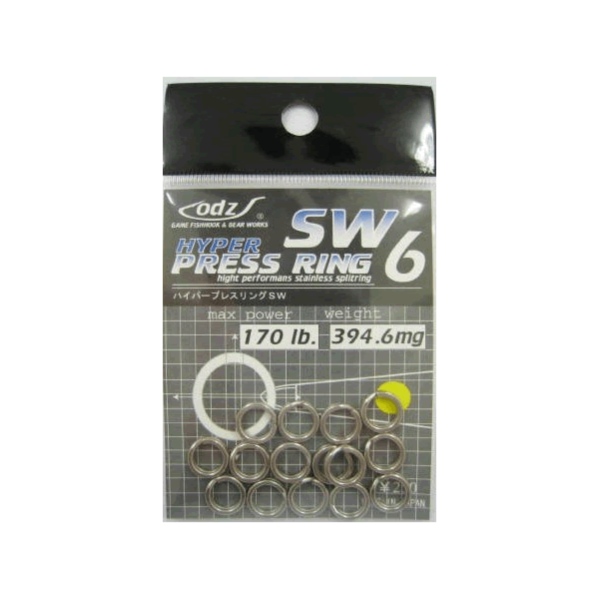 odz HYPER PRESS RING #6 OS-06 (10 pcs/pack)