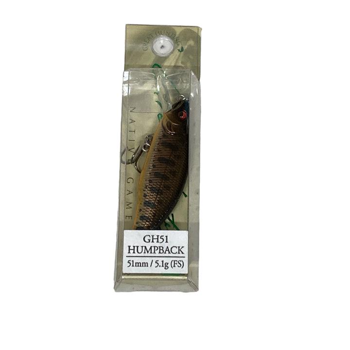 Megabass GH51 HUMPBACK 51mm : 5.1g Fast Sinking AL SABI YAMAME
