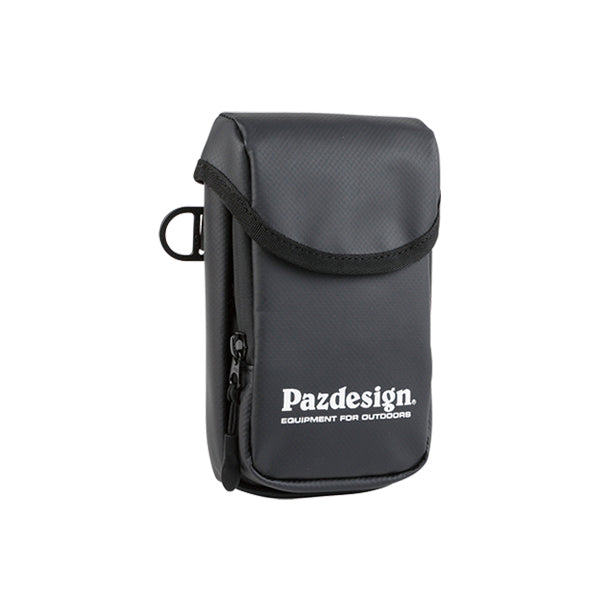 Pazdesign TARPAULIN MOBILE POUCH W100 x H180 x D55mm PAC-319 BLACK WHITE