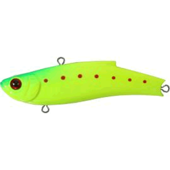 BASSDAY RANGE VIB 80ES 80mm 23.0g P-412 LIME CHART HEAD IWASHI