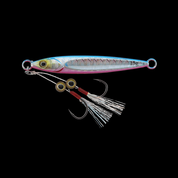 JACKALL BIGBACKER FIT JIG 20g 63mm BLUE PINK / BORDER HOLO