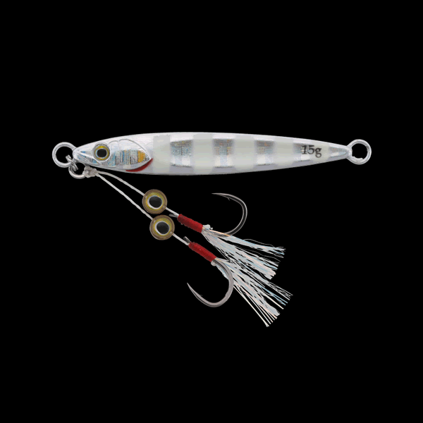 JACKALL BIGBACKER FIT JIG 20g 63mm GLOW STRIPE / BORDER HOLO