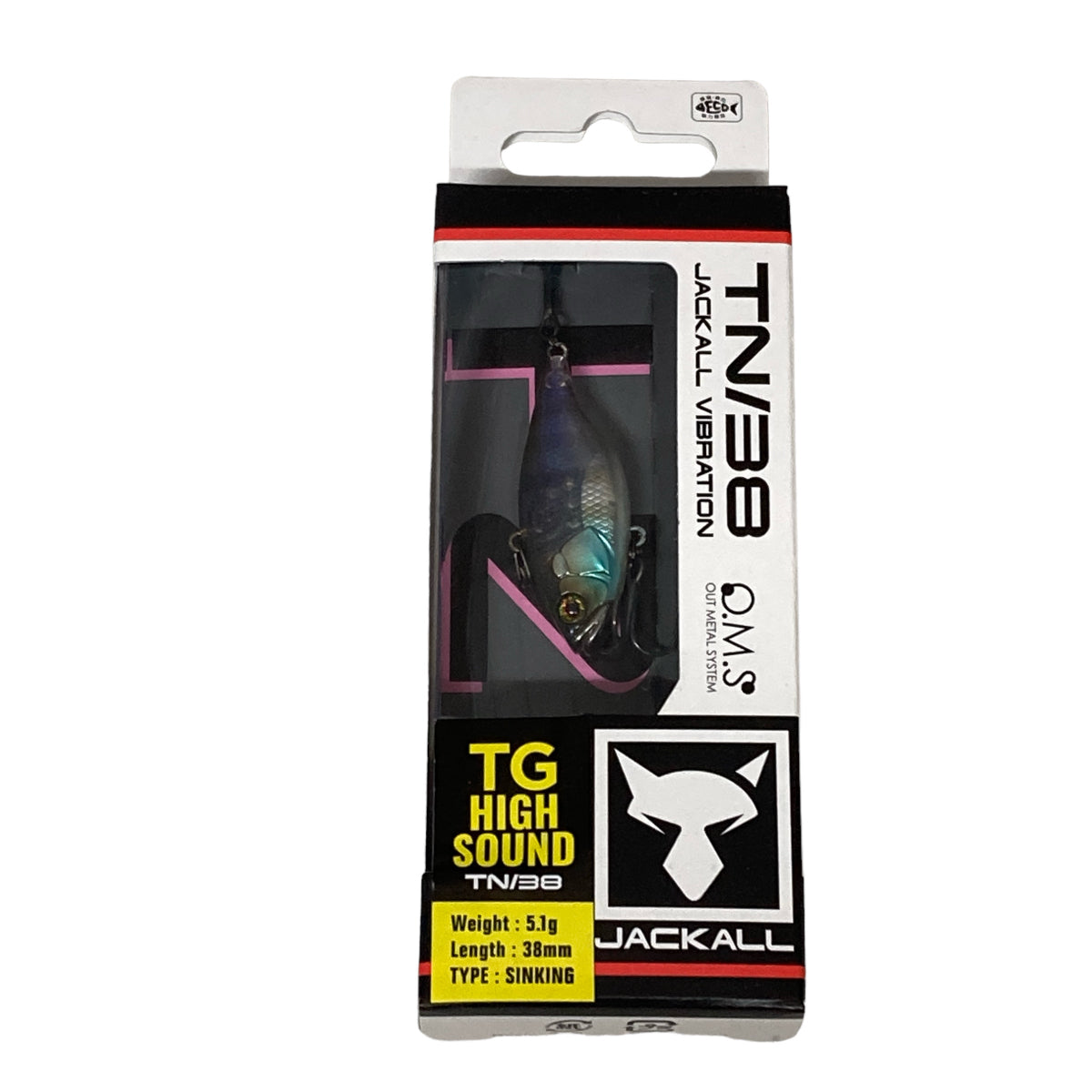 JACKALL TN38 38mm : 5.1g Sinking GHOST CHIGILL