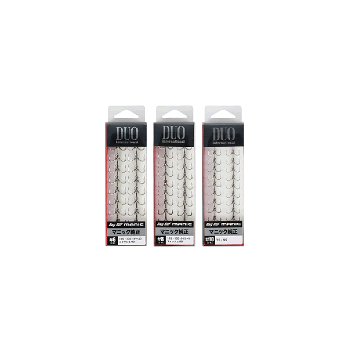 DUO MANIC TREBLE HOOK #6 (18 pcs/pack)