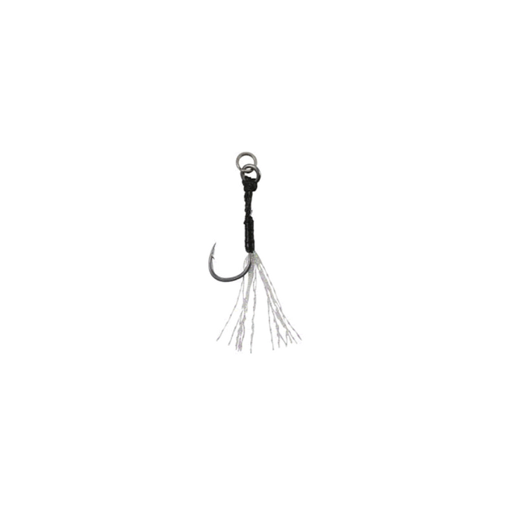 DUO DRAG METAL CAST ASSIST HOOK SINGLE CLEAR TINSEL #13 (5 pcs/pack)