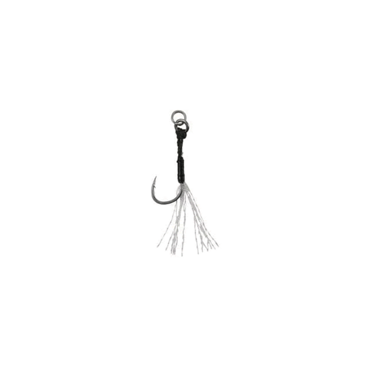 DUO DRAG METAL CAST ASSIST HOOK SINGLE CLEAR TINSEL #14 (5 pcs/pack)