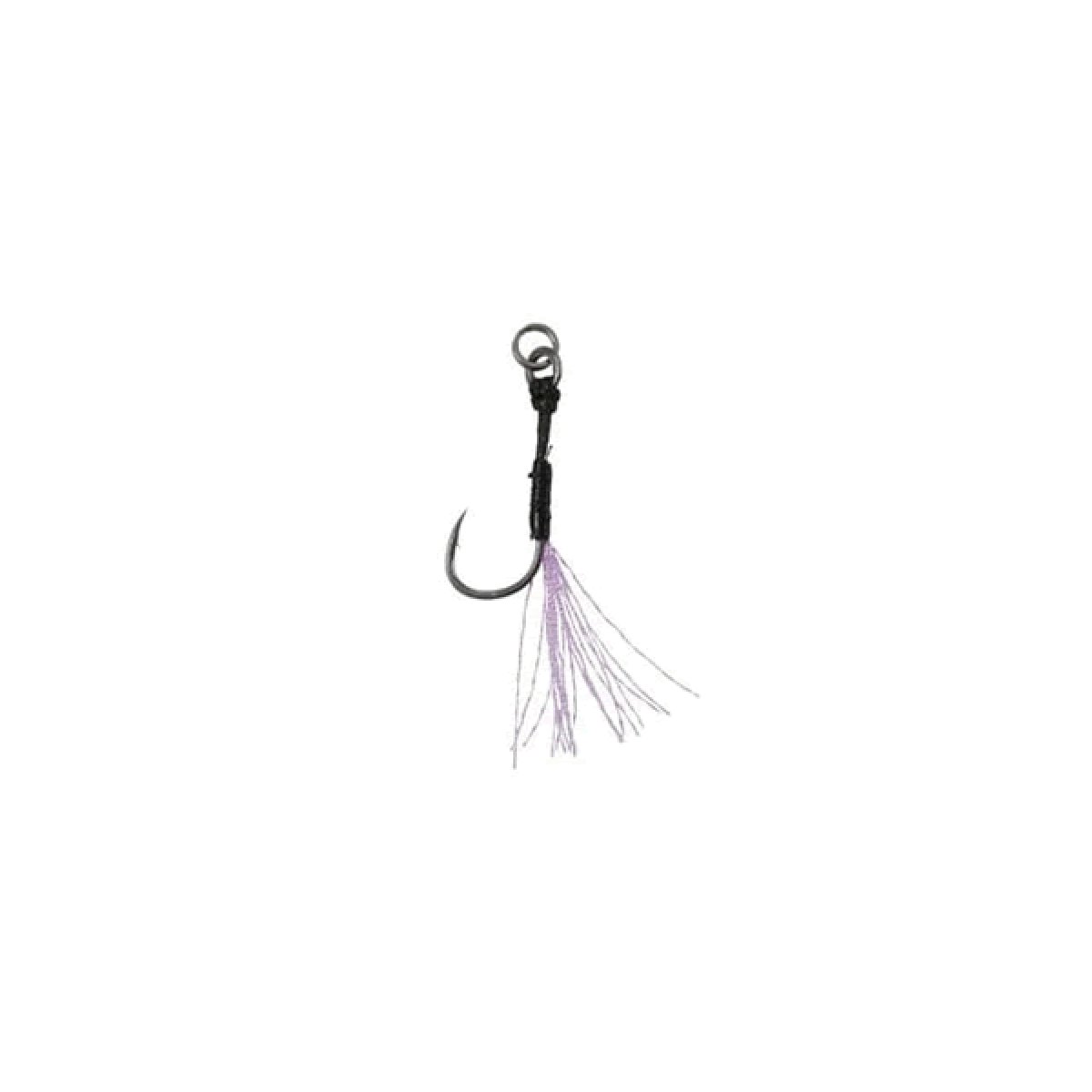 DUO DRAG METAL CAST ASSIST HOOK SINGLE CLEAR TINSEL #13 (5 pcs/pack)