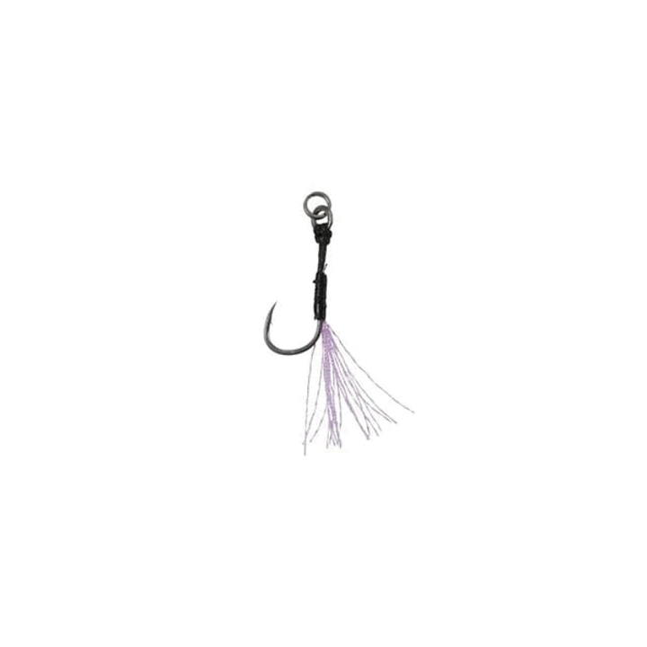 DUO DRAG METAL CAST ASSIST HOOK SINGLE CLEAR TINSEL #13 (5 pcs/pack)