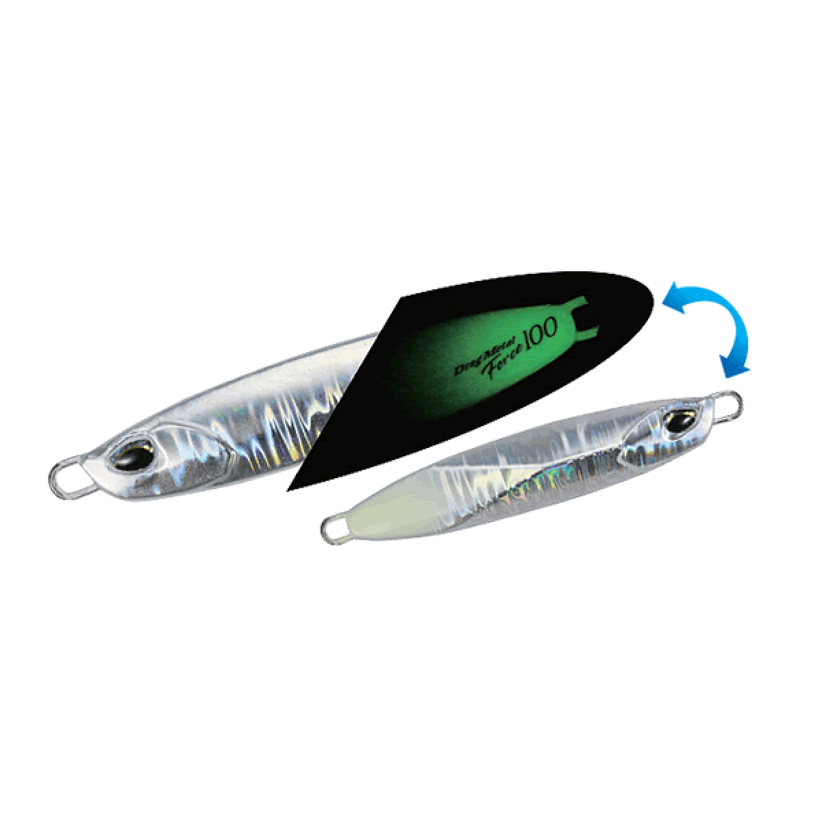 DUO DRAG METAL FORCE 80g 80mm : 80g PPA0518 SILVER GLOW