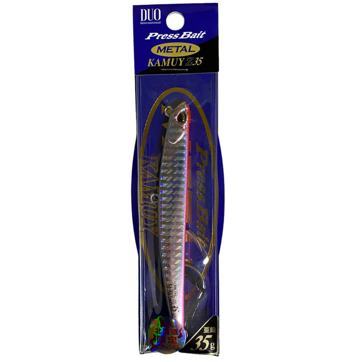 DUO PRESS BAIT METAL KAMUY Z35 105mm : 35g PINK BACK SILVER