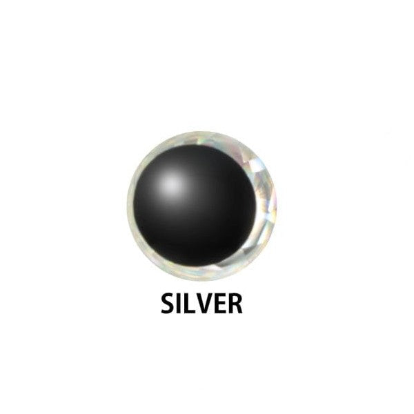 deps CRYSRAL EYE 6.0 dia. (18 pcs/pack) SILVER