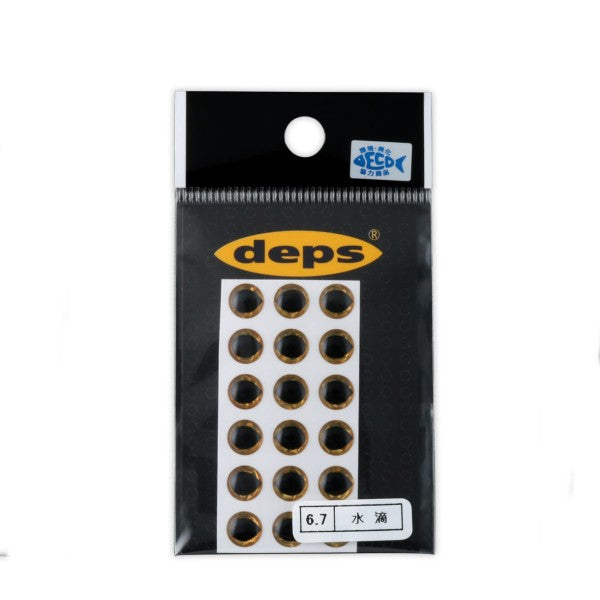 deps CRYSRAL EYE 6.7 dia. (18 pcs/pack) GOLD-PLAIN