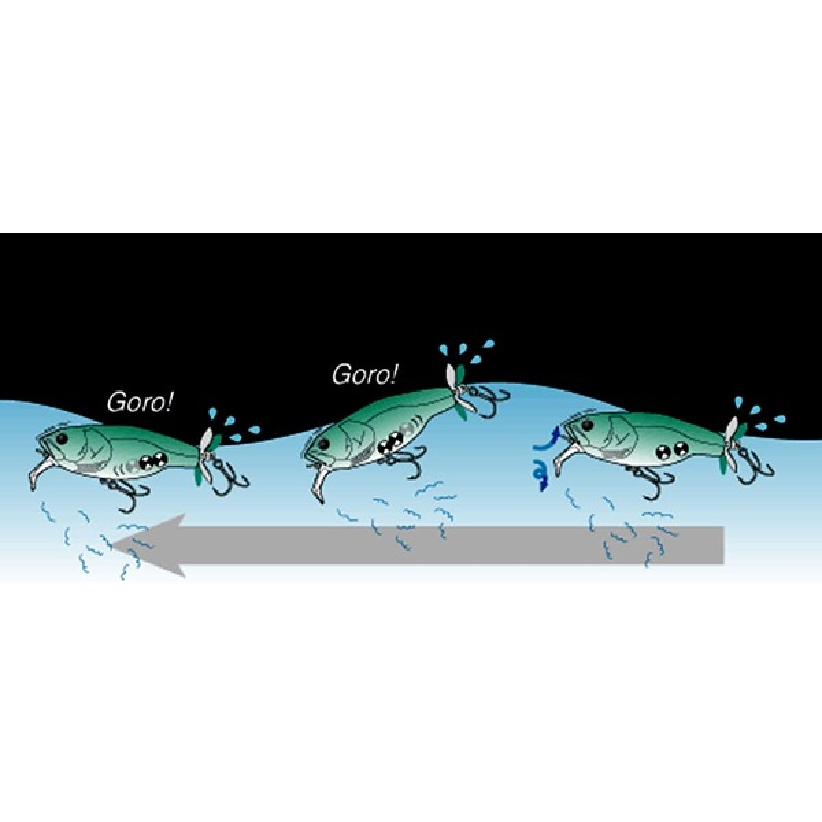 deps BUZZJET 96mm : 30g #16 CHART BACK