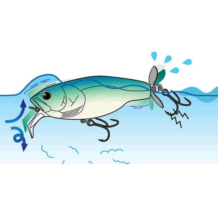 deps BUZZJET 96mm : 30g #18 REAL BLUE GIL