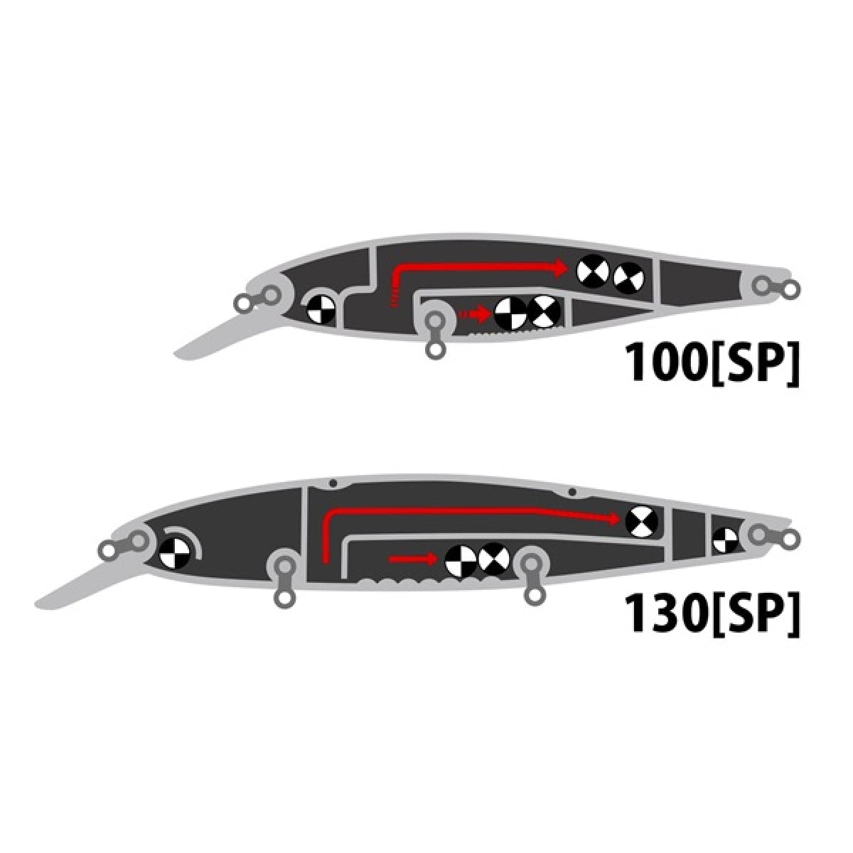 deps BALISONG MINNOW 100SP 100mm : 5/86oz Suspend #22 GM KUROKIN