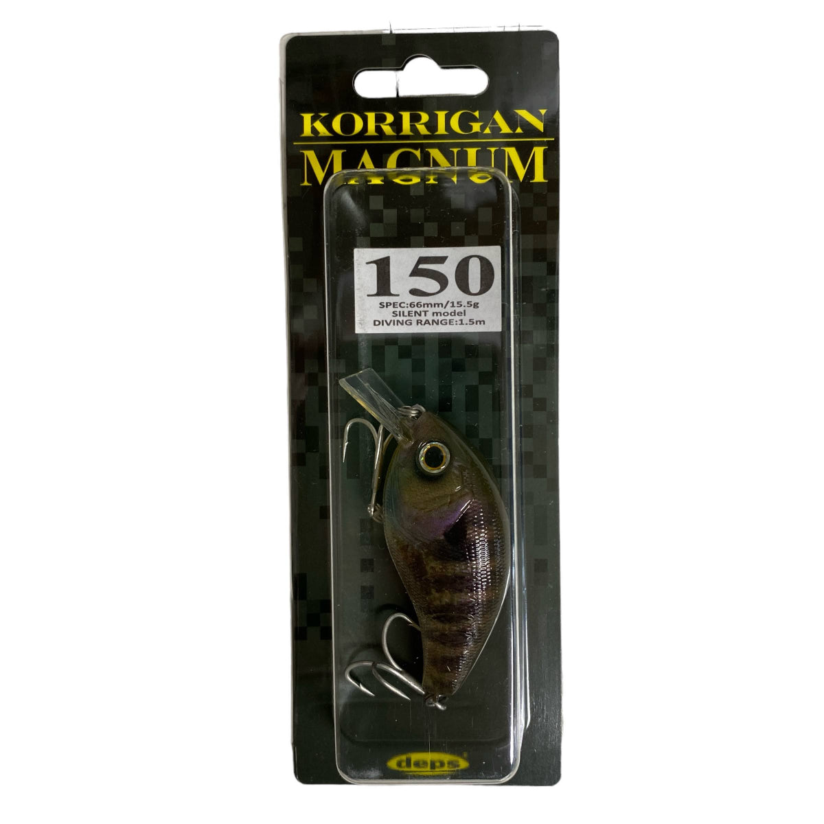 deps KORRIGAN MAGNUM 150 66mm : 15.5g Silent/DIVING range:1.5m #15 REAL BLUE GILL