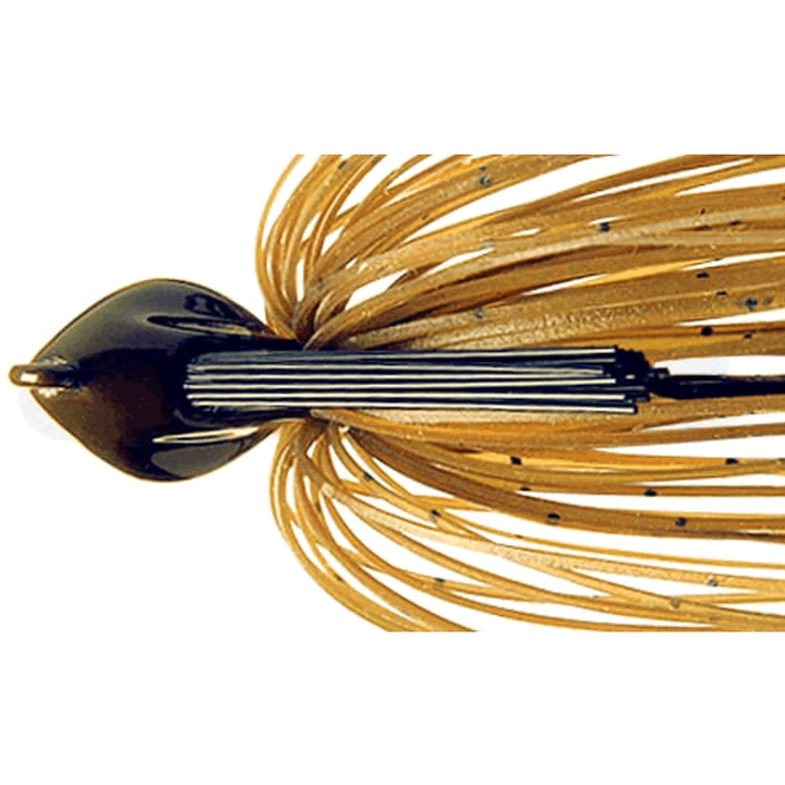 deps FLAT BACK JIG 3/8oz Silicone Skirt #53 GREEN PUMPKIN SEED