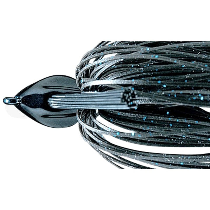 deps FLAT BACK JIG 1oz Silicone Skirt #28 BLACK/BLUE FLAKE