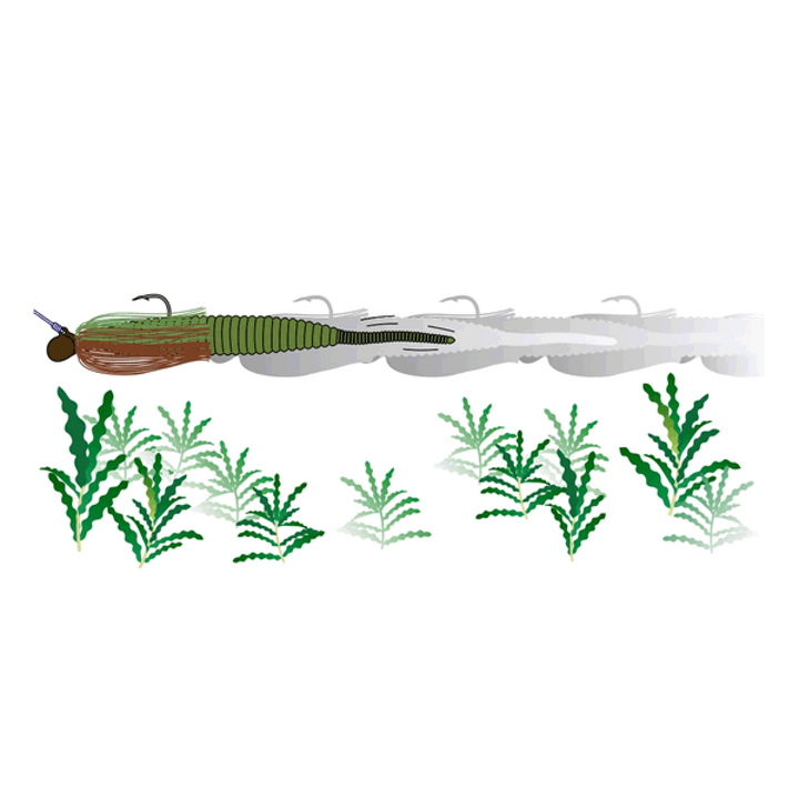 deps HYPER FOOTBALL JIG 1oz Silicone Skirt #57 SAKURA BABY