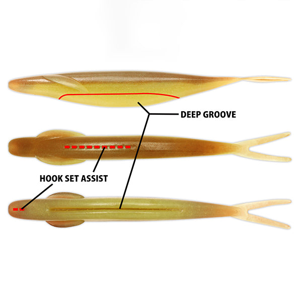 deps SAKAMATA SHAD 8" (4 pcs/pack) #12 GREEN PUMPKIN