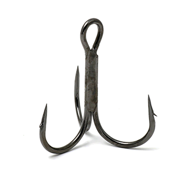 deps TREBLE HOOK OUT BARB #2/0 (1 pcs/pack) BLACK NICKEL