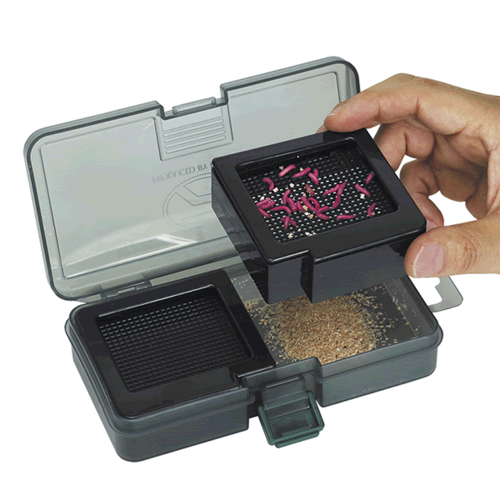 PROX TWIN BAIT BOX M PX421CL CLEAR
