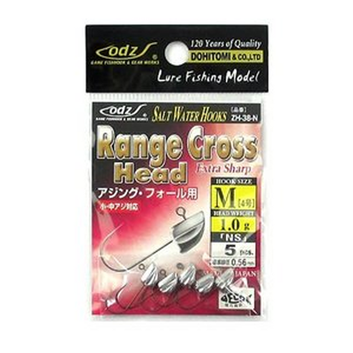 odz RANGE CROSS HEAD NS 4-1.0g ZH-38 (5 pcs/pack)