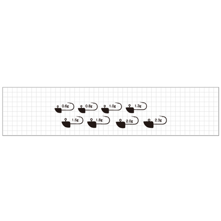 odz RANGE CROSS HEAD NS 4-1.0g ZH-38 (5 pcs/pack)