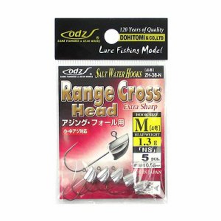 odz RANGE CROSS HEAD NS 4-1.3g ZH-38 (5 pcs/pack)