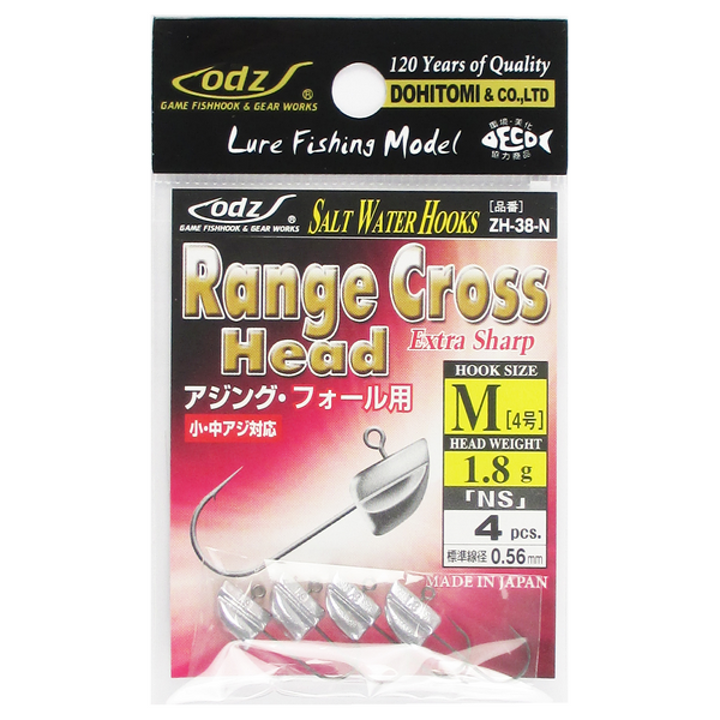 odz RANGE CROSS HEAD NS 4-1.8g ZH-38 (4 pcs/pack)