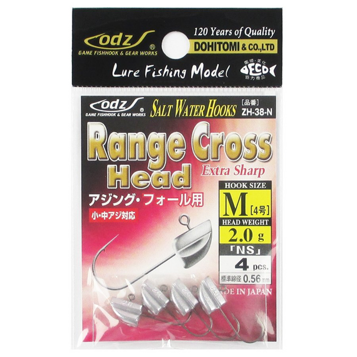 odz RANGE CROSS HEAD NS 4-2.0g ZH-38 (4 pcs/pack)