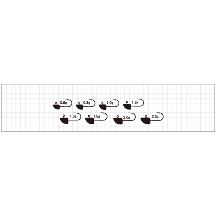 odz RANGE CROSS HEAD NS 4-2.3g ZH-38 (4 pcs/pack)