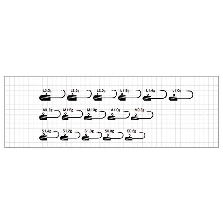 odz RUSH HEAD S-0.8g ZH-44 (5 pcs/pack)
