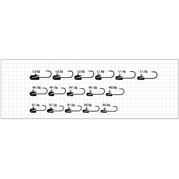 odz RUSH HEAD M-1.8g ZH-44 (5 pcs/pack)