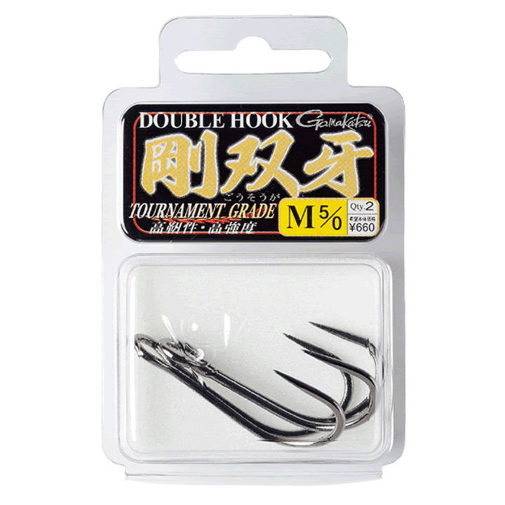 Gamakatsu DOUBLE HOOK GOUSOUGA M #5/0 (2 pcs/pack)