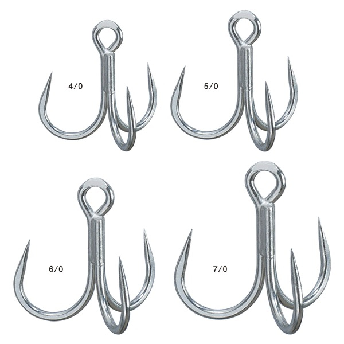 Gamakatsu TREBLE 24 GT RECORDER #6/0 67064 (10 pcs/pack) SILVER