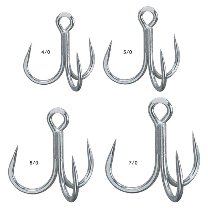 Gamakatsu TREBLE 24 GT RECORDER #6/0 67064 (10 pcs/pack) SILVER