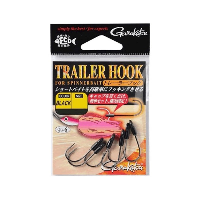 Gamakatsu TRAILER HOOK #6 (6 pcs/pack) BLACK