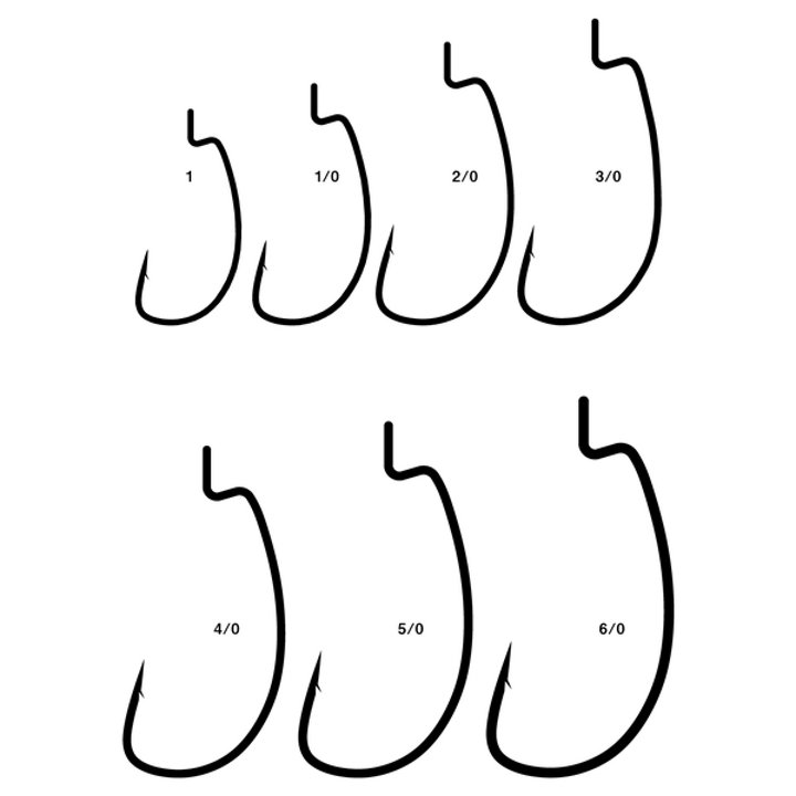 Gamakatsu ELITE TOURER WORM 316R #2/0 (6 pcs/pack) NSB