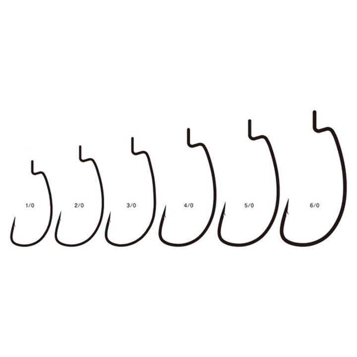 Gamakatsu ELITE TOURER WORM 316R #4/0 (4 pcs/pack) NSB