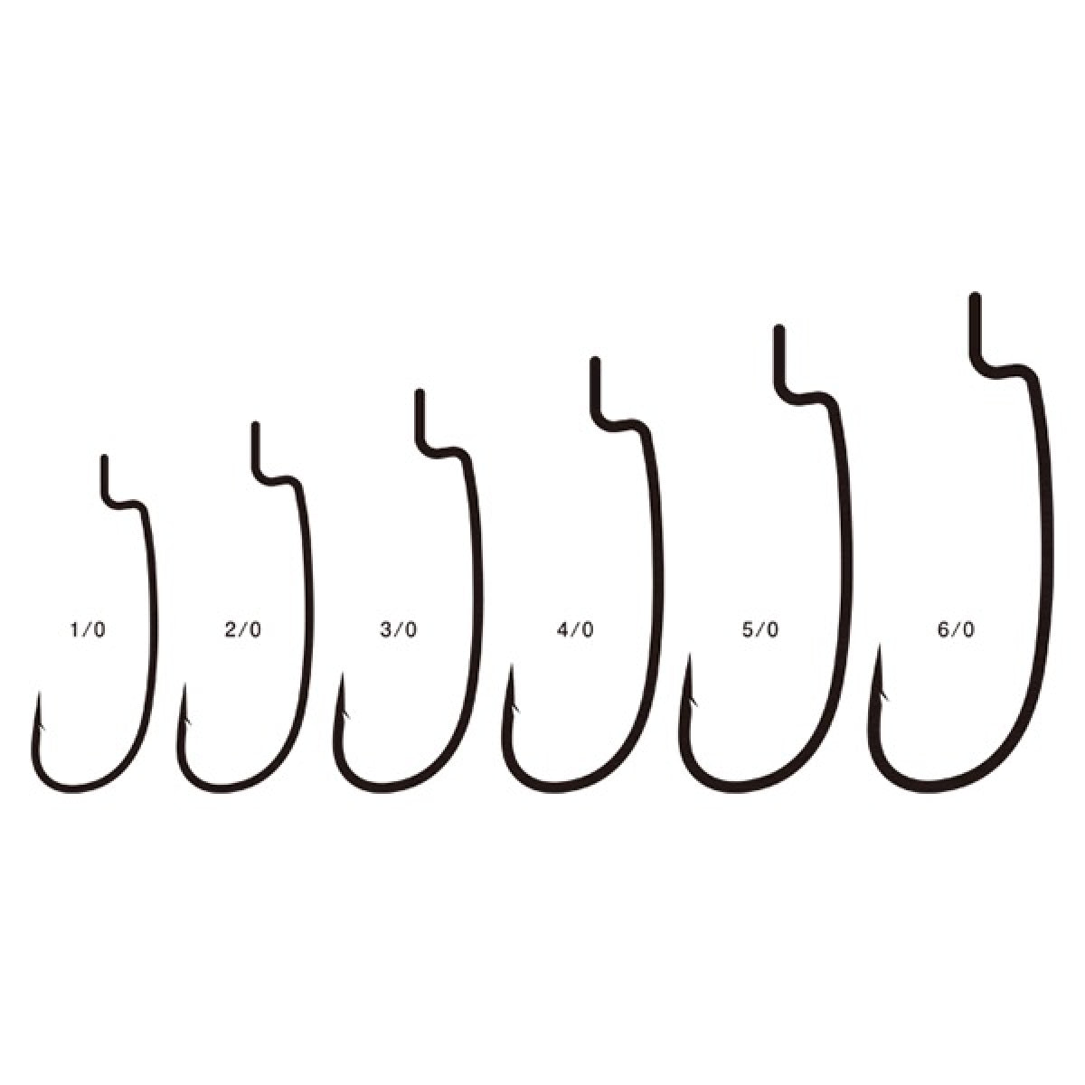 Gamakatsu ELITE TOURER WORM 34R #1/0 (6 pcs/pack)