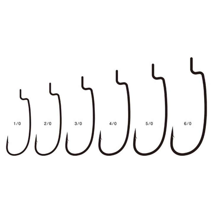 Gamakatsu ELITE TOURER WORM 34R #1/0 (6 pcs/pack)