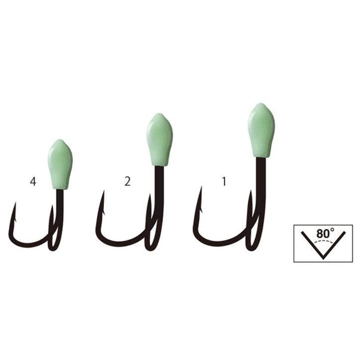 Gamakatsu WIND TRAILER DOUBLE 21 #2 (4 pcs/pack)