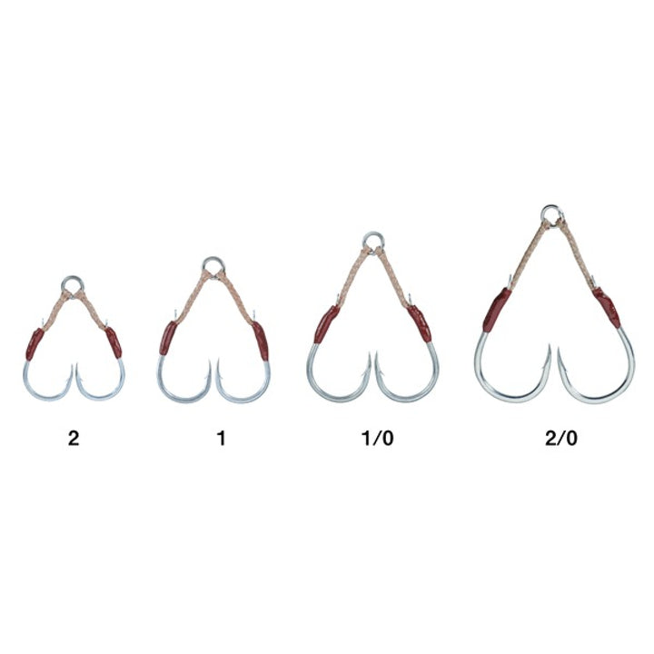 Gamakatsu ASSIST HOOK SHORT SNIPER DOUBLE #2/0 68346 (3 pcs/pack)