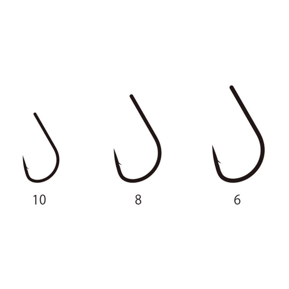 Gamakatsu WORM HOOK CONTACT MASTE #8 (11 pcs/pack) NSB